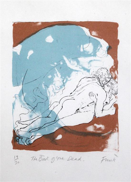 § Dame Elizabeth Frink (1930-1993) The Book of the Dead 22.25 x 15in.